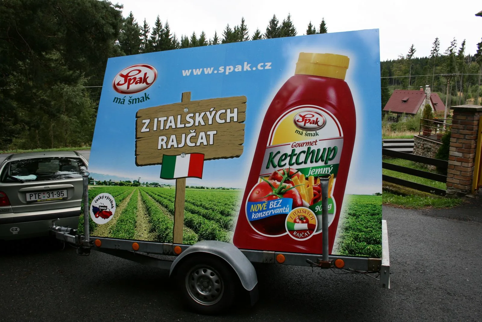 Reklamní polep a grafika přívěsu SPAK